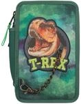Depesche 12506 Dino World - Gef&uuml;llte 3-Fach Federtasche im Dinosaurier-Design...