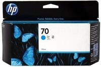 HP 70 Cyan, Original Druckerpatrone | Tinte f&uuml;r DesignJet Z2100, Z3100, Z3200,