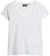 Superdry Damen Studios T-Shirt mit tiefem Ausschnitt Optik 40