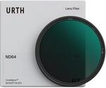 Urth 52 mm Graufilter ND64 (6 Stop) ND Filter (Plus) &mdash; Neutraldichte, 20-lagig