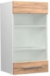 Vicco K&uuml;chenglasschrank Fame-Line, Goldkraft Eiche, 40 cm