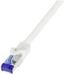 LogiLink C6A021S RJ45 CAT 6a S/FTP 0.50 m Wei&szlig; 1 St.
