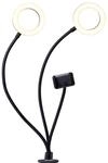 D&Ouml;RR LED Selfie 2-er Ringlicht SLR-12 Bi-Color