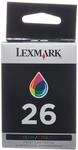 Lexmark Farbpatrone Nr.26 (Standardkapazit&auml;t) Tinte farbig 275 Seiten