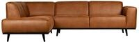 BePureHome Ecksofa Recycle Leder Statement Cognac Rechts oder Links 274 x 210...
