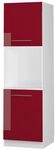 Vicco Herdumbauschrank Fame-Line, Bordeaux Hochglanz, 60 cm mit offenem Regal,...