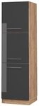 Vicco Herdumbauschrank Fame-Line, Anthrazit Hochglanz, 60 cm