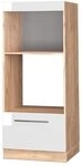 Vicco Mikrowellenschrank Fame-Line, Wei&szlig; Hochglanz, 60 cm