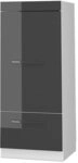 Vicco Vorratsschrank Fame-Line, Anthrazit Hochglanz/Wei&szlig; 60 cm