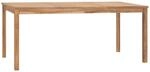vidaXL Teak Massiv Garten Esstisch Gartentisch Holztisch Gartenm&ouml;bel Tisch
