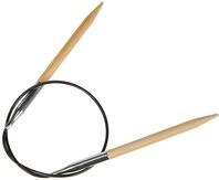 Prym Rundstricknadeln 40 cm 5,00 mm Rundstricknadel, Bambus, Natur, 5 mm, 5,0 mm
