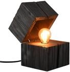 Trio Leuchten Tischleuchte Treasure 514110102, Holz Schwarz, inkl. 1x E14