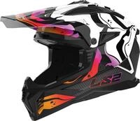 LS2, Motorrad-Crosshelm FAST II WASH Gloss White, S
