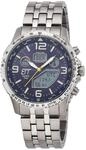 ETT Eco Tech Time Funk Solar Weltzeit Herren Uhr Chronograph mit Titan Armband