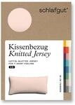 schlafgut Knitted Jersey Kissenbezug 40x80 cm Bio-Baumwolle, Red Light