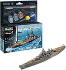 Revell Modellbau I Model Set Schlachtschiff USS New Jersey I Ma&szlig;stab 1:1200 I 45
