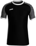 JAKO Iconic Trikot Kinder Schwarz, Anthrazit, Gr. 128 - Nachhaltiges Sport Shirt