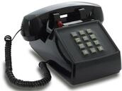 Opis PushMeFon Cable: EIN Retro Festnetztelefon mit Tastenblock, ideal als altes