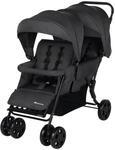 Bebeconfort Teamy Zwillings-Kinderwagen, Kompatker Geschwister-Kinderwagen, nutzbar