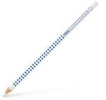 FABER-CASTELL 113201 - Farbstift Grip, f&uuml;r Heft und Tafel, wei&szlig;