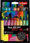 STABILO - Premium-Filzstift mit dicker Keilspitze - Pen 68 MAX