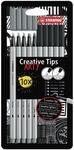 STABILO - Multi-Liner-Set - Creative Tips | ARTY, 10er Pack, schwarz, mittelgrau