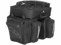 M-Wave Gepäcktasche 3-fach Traveller, schwarz/ grau, 62 l