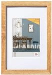 walther design Bilderrahmen eiche hell 50 x 70 cm mit Kunstglas und Passepartout