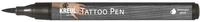 KREUL 62105 - Tattoo Pen schwarz, Strichst&auml;rke 0,5 - 3 mm, Kosmetiktinte auf