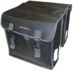 Basil Mara Doppeltasche - 26L - Gep&auml;cktr&auml;gertasche Robust - Schwarz