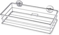 tesa baath Plus Ablage f&uuml;r die Dusche, verchromt, inkl. Klebel&ouml;sung, 73mm x 250mm x
