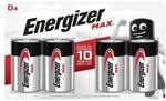 S15276 Energizer D Gr&ouml;&szlig;e Max, 4 St&uuml;ck