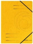Herlitz Eckspannmappe Quality, A4, Karton, gelb, 5 St&uuml;ck