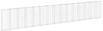 vidaXL Gabionenwand mit Abdeckung Gabione Steingabionen Steinkorb Gabionen Wand