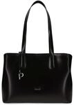 Picard Shopper Damen Black Tie Schwarz | Handtasche aus hochwertigem Echtleder 