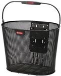 KlickFix Unisex Farradtasche Oval Plus Ef Korb Lenkerkorb, Schwarz, 25 x 36 x 27 cm