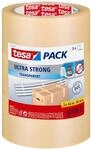 tesa tesapack Ultra Strong - PVC-Klebe&auml;nder f&uuml;r festes Verpacken und sicheres