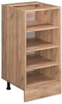 Vicco K&uuml;chenregal R-Line, Goldkraft Eiche, 40 cm | Offener Stauraum &middot; Ohne
