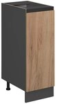 Vicco Apothekerschrank R-Line, Goldkraft Eiche, 30 cm | 1 Auszug &middot; Ohne
