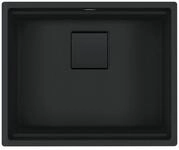Franke Kubus 2 KNG 110-52 Black Matt Collection - 125.0685.161 Granitsp&uuml;le