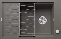 BLANCO ELON XL 6 S | Granitsp&uuml;le aus SILGRANIT vulkangrau | Einbauart: Einbau von