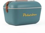 Polarbox Klassische K&uuml;hltasche mit Lederriemen, isoliert, f&uuml;r Strand, Picknick,
