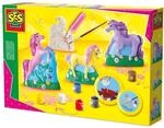 SES creative 01356 - Gipsfiguren Pferde, gelb