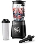 Philips Standmixer 5000 Serie, Schwarz, 1200W | Smoothiemaker, 2 L Fassungsverm&ouml;gen,