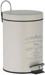 axentia Kosmetikeimer Paris aus Metall, in der Farbe Beige, Abmessungen: 17x17x24,50