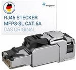 Teleg&auml;rtner RJ45 MFP8‑SL Netzwerkstecker Cat 6A geschirmt, werkzeuglose...