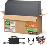 Solarway&reg; Balkonkraftwerk 2000W &ndash; Komplettset mit neuestem Hoymiles HiFlow...