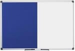 Bi-Office Maya Kombitafel, Halb Magnetisches Whiteboard, Halb Blaue Filztafel,