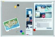 Franken PM3603 Textiltafel Pin und Mag 120 x 90 cm, grau