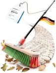 Novaliv Kehrbesen Besen mit Teleskopstiel Stra&szlig;enbesen mit Stiel Gartenbesen